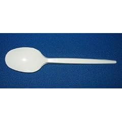 Kunststoff - Plastik L�ffel Essbesteck 100 St�ck