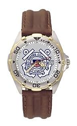 COAST GUARD LOGO ALL STAR LEATHER MEN'S WATCH