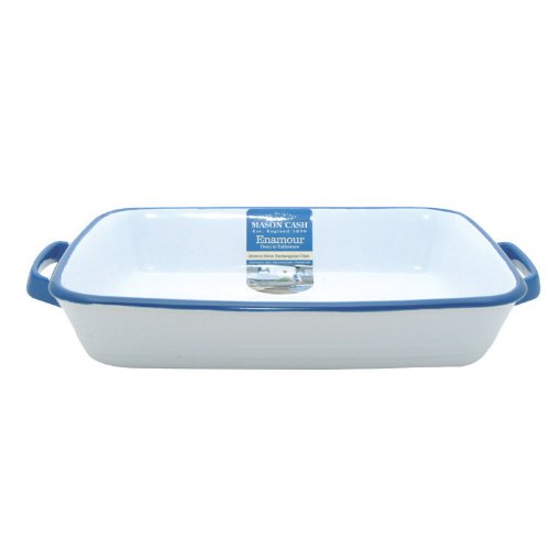 Mason Cash Enamour Rectangle Dish, Blue/White