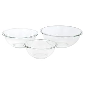 IMPERIAL 478199 PYREX 3 PIECE MIXING BOWL SET Pack of 2 by Pyrex