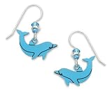 Blue Dolphin Earrings, Handmade in the USA by Sienna Sky 1395