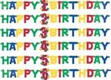 Multicoloured 2nd Birthday Letter Party Banner 12422