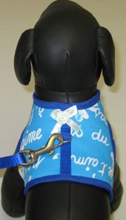 Blue Fashion Soft Dog/Cat Harness/Leash Combo *X-Small*