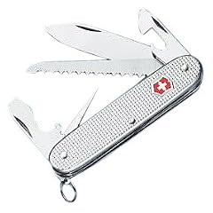 VICTORINOX Taschenwerkzeug Farmer, Alox silber gerippt