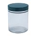 Vestil JAR-G-6-CS Wide Mouth Glass Round Jar with Green Cap, 6 oz Capacity, 2-9/16" Diameter x 3-5/16" Height, Clear (Pack of 6)