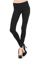 BLVD Women's Cotton Solid Long Leggings
