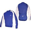 Mens More Mile Blue Long Sleeve winter Cycle Jersey Top