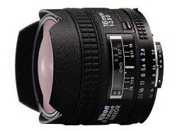 Nikon 16mm F/2.8D AF Fisheye Nikkor Lens