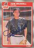 Tom Waddell, Cleveland Indians Autographed Card