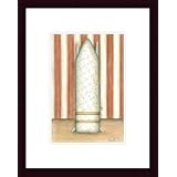 Acme Superior Ironing Board (PT) by Chariklia Zarris 9.50X13.00 Framed with Black Wood... by OnlineWall Art and Framing