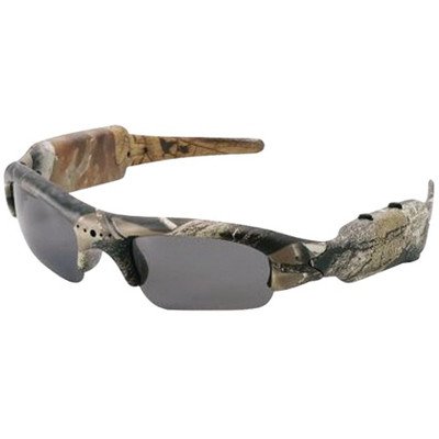 NEW POV ACTION VIDEO CAMERAS AGC20-4CA POLARIZED SUNGLASSES WITH BUILT-IN VIDEO CAMERA, CAMO