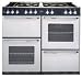 New World Classic 100DF 100cm Dual Fuel Range Cooker in Silver