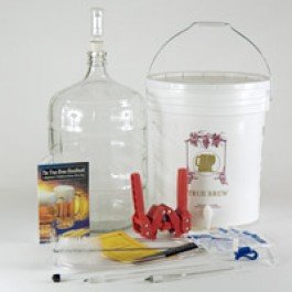 Strange Brew Home-Brew Beer Brewing Starter Equipment Kit (K7) Gold Kit with 5 gallon Glass Carboy