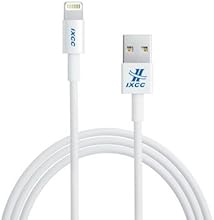 [Apple MFI Certified] iXCC &reg; Lightning Cable 3ft (Three Feet) Element Series 8 pin USB SYNC Cable Charger Cord for Apple iPhone 5 / 5s / 5c / 6 / 6 Plus / iPod 7 / iPad Mini / Retina / iPad 4 / iPad Air (Compatible with iOS 8) [White]