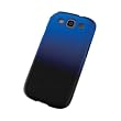 ELECOM docomo Galaxy SIII・GalaxySIIIα SC-06D・SC-03E シェルカバー グラデーション ブラック×ブルー PD-SCS3PVWBBU