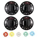 RANGE KLEEN 8114 Electric Range Knobs (4-pk, Black)