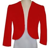 Red Minky Plush Fur Bolero 2T