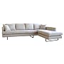 Baxton Studio 2-Piece Brunilde Sofa and Chaise Set&hellip by Baxton Studio