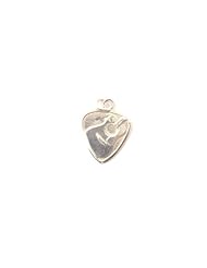 925 Sterling Silver Music Jewelry Guitar Pick with Accoustic Guitar design Charm