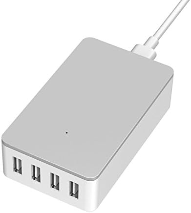 34W Multi-Port 4-Port Smart Fast USB Charger for iPhone Se / 6s / 6 / 6 Plus, iPad Air 2 / Pro, Galaxy S7 / S6 and More (White)