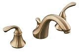 KOHLER Forte® Widespread Lavatory Faucet with Sculpted Lever Handles