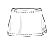 Sports : Lotto Tennisrock Uni. Stretch G, Unisex - kinder, white