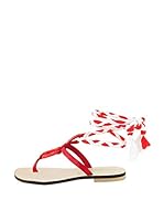 Dolceamore Chanclas al dedo (Rojo / Blanco)