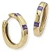 9ct Amethyst Huggie Earrings