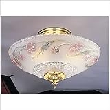 Tools & Hardware : 421-PB-FR - Hudson Valley Americana 3-Light Flush Mount in Polished Brass