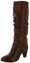 DIESEL Jeans Chick Womens Leather Boots Shoes Dress Heels Slouchy Brown Patina