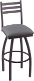 110 Ladderback 30'' Swivel Barstool with Steel Frame