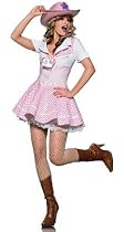 Country Cowgirl Women's Costume Adult Halloween Outfit - Size XS, Dress Size 0-2