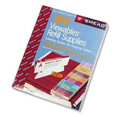 Smead Viewables & Arrange Labeling System Refill Bulk Pack for Hanging File Folders (64910)