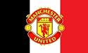 Manchester United F.C Flag Tricolor with Crest 5ft x 3ft