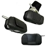 Black Horizontal Genuine Leather Case for Samsung MM-A880/A880
