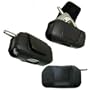 Black Horizontal Genuine Leather Case for Sony Ericsson Z520/Z520a