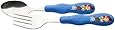 Zak! Designs Easy Grip Flatware, Children's Spoon and Fork with Jake and The Neverland Pirates, BPA-free Plastic and Stainless Steel