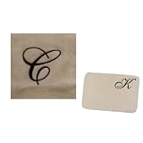 Aussino 18X27 Acrylic Bath Rug-C- ivory-black embroidery by AUSSINO