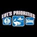 Life's Priorities~fishing Adult T-Shirt
