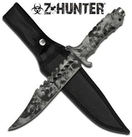 Z-Hunter "Deadly Swarm" Fixed Blade Knife - Grey