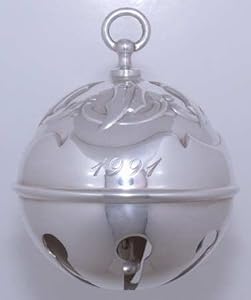 #!Cheap Reed & Barton Holly Bell Ornament with Box, Collectible - 982752