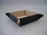 Genuine Black Leather Valet Tray-Snap Together