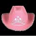 Child Pink Blinking Tiara Cowboy Hat
