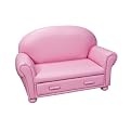 - Childs Uphlstrd Couch w/ Drwr-Pink