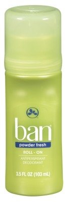 Ban Deodorant 3.5oz Roll-On Powder Fresh