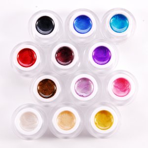Fr&auml;ulein 3&deg;8&reg; 12 Farbe Gel 5ml SOAK OFF Farbgel UV GELE Schimmer nagelstudio Preisvergleich