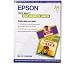 Epson Photo Quality Self-Adhesive Sheets, 8.3 x 11.7 Inches, 10 Sheets (S041106)