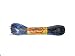 Fluorescent Dark Blue w/ Gold Holographic CraftLace Hank