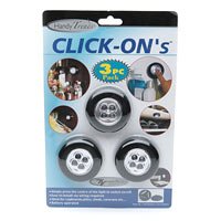 Childrens Toyshop  Tools & Hardware : Handy Trends Click Ons Puck Lights- 6 Pack