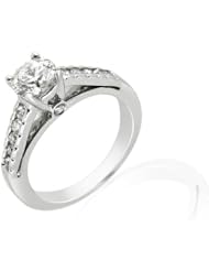 18ct White Gold 1ct Diamond Solitaire Ring
